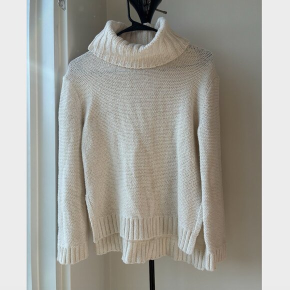 Madewell White Turtleneck Knit Sweater- Size XS - Picture 3 of 9